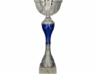 Victoria Sport Stříbrno-modrý kovový hrnek