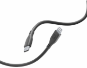 Cellular Line Kabel USB Lightning - USB-C 1,2 m černý (USBDATASOFTC2LMFIK)