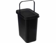 5five Odpadkový koš černý, 12 l
