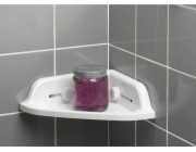 Douceur d`Interieur Rohová koupelnová police, uchycení přísavkou, 25 x 25 cm