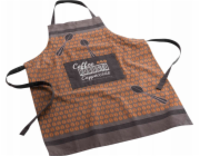 Douceur d`Interieur Kuchyňská zástěra do interiéru s kapsou CAPPUCCINO, 100% bavlna, univerzální velikost