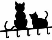 Maximex Věšák na klíče Cats - sada 5 háčků