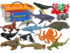LeanToys Figurky Mořští Zvířata Ryby Sada Figurky v Krabi...