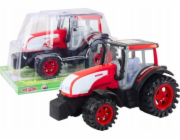 LeanToys Velký zemědělský traktor Zemědělský pohon Červený
