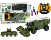 LeanToys Zemědělský kombajn RC Zemědělský stroj na dálkové ovládání Zelený