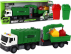 LeanToys Truck Popelářský vůz Jeřábový přívěs Třecí pohon...