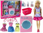 LeanToys Sada příslušenství pro panenky Anlily do pračky, pračka XXL