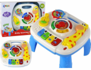 LeanToys Vzdělávací interaktivní 2v1 stolek pro batolata Žirafa