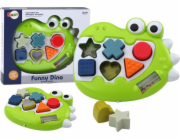 LeanToys Senzorická hračka s dinosaury, hrající melodie, pro nejmenší