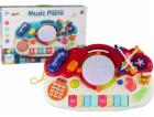 LeanToys Varhany Piano Vzdělávací hudební Zvuky Bicí Světla