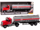 LeanToys Truck Tir Cisterna Světla Zvuky Jízda Červená