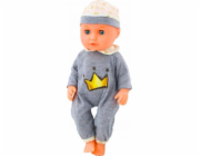 LeanToys Panenka v šedém pyžamu, zvuky dudlíku z lahvičky a čůrání