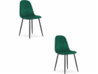 Leobert Židle ASTI - tmavě zelený samet x 2