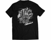 MTuning Tričko s motivem motoru RB25, černé, XL