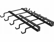 Wenko Držák na nápoje do skříňky, 10 háčků, černý, WENKO