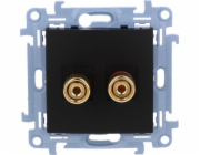 Kontakt-Simon Reproduktorová zásuvka Kontakt-Simon Simon 10 CGL2.01/49 jeden -1 reproduktorový sloupový modul. Průřez vodiče pro výstup 6 mm2 matně černý