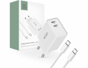 Tech-Protect Nabíječka TECH-PROTECT C35W 2PORTOVÁ SÍŤOVÁ NABÍJEČKA PD35W + KABEL TYPE-C BÍLÁ
