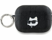 Karl Lagerfeld Karl Lagerfeld KLAP2PGCHPK kryt na AirPods Pro 2 (2022/2023) černá/černá s monogramem Choupette Head