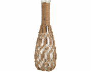 Home Styling Collection Skleněná váza s pletenou šňůrou, 30 cm, kolekce pro domácí styling