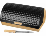 Brunbeste Chlébník Bambusový chlébník s nožem na chléb 2773 Černá