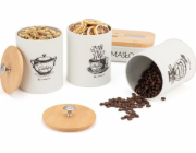 Elitehoff Sada 3 kuchyňských nádob a misky na máslo (E-6058)