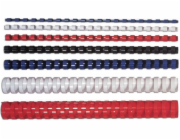 Fellowes kulaté plastové hřbety 16 mm bílé, 100 ks. 101–120 listů (5347005)