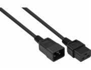 Alcasa Napájecí kabel kabelmeister Kaltgeräteverlängerung C20 an C13 schw. 5 metrů