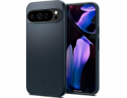Spigen Kovový kryt Thin Fit pro Google Pixel 9 PRO XL, černobíle s motivem břidlicového skla.