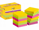3M Post-It 622-12SS-CARN, Čtvercový, Zelená, Růžová, Žlut...
