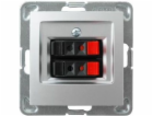 Ospel Speaker socket Impresja double silver (GG-2Y/m/18)