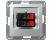 Ospel Speaker socket Impresja double silver (GG-2Y/m/18)