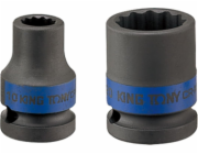 King Tony KRÁTKÝ ROZBITÝ NÁSTROJ 1/2" 36 mm x 46 mm, 12hranný King Tony
