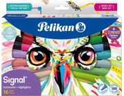 Pelikan Pelikan 825078 popisovač 16 ks. Hrot sekáče Vícebarevný