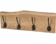 H&S Decoration Dřevěný průmyslový nástěnný věšák na oblečení