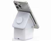 Duzzona Nabíječka Duzzona W20 15W 4v1 indukční nabíječka pro iPhone / AirPods / Apple Watch s nočním světlem - bílá