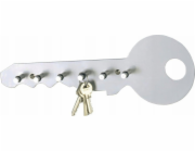 Zeller Věšák na klíče 6 háčků, šedý, ZELLER