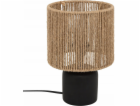 Atmosphera Keramická stolní lampa KOBY s opleteným stínid...