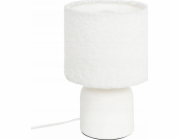 Atmosphera Keramická stolní lampa BONA se stínidlem bouclé, O 14 cm