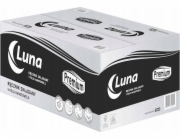 DGA OPTIMA Papírové utěrky Luna Premium ZZ, 3dílné skládání, 2vrstvé, celulózové, bílé