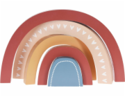 Home Styling Collection Kolekce bytového stylingu Dřevěná duha, dekorace do dětského pokoje, 26,5 x 2,5 x 15,2 cm