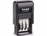 Trodat trodat Datumstempel Prints /L2 Lagertext+Kissen bl-rot 4850