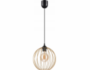 Lamkur Závěsná lampa Lamkur Zoya 45153 závěsná lampa moderní loft kovová klec 1x60W E27 zlatá/černá
