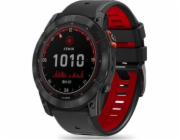 Tech-Protect TECH-PROTECT ICONBAND PRO GARMIN FENIX 3 / 5X / 3HR / 5X PLUS / 6X / 6X PRO / 7X ČERNÁ/ČERVENÁ