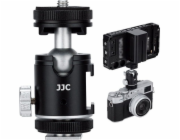 JJC kulová hlava 3D hliníková 3x ISO 2x závit 1/4'' pro fotoaparát, videokameru, telefon / BH-SM1