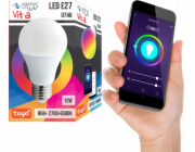 LVT LVT 0746 WiFi žárovka 1x12W E27 2700-6500+RGB bílá