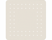 Wenko Square, gumová sprchová předložka Mirasol Beige, 54x54 cm, s přísavkami na spodní straně a protiskluzovou strukturou, značka WENKO