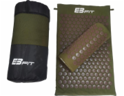 Eb Fit Podložka s polštářem pro akupresuru a jógu, zelená, hnědá, 68x42x2cm EB FIT