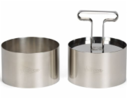 Patisse Sada snubních prstenů 9 x 5,5 cm z nerezové oceli, stříbrná, 3dílná