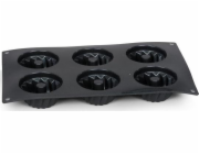 Patisse Miniturban tvar 6 přihrádek 29 x 17,5 cm silikonový černý