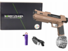 LeanToys Vodní pistole automatická hnědá průhledná nádoba